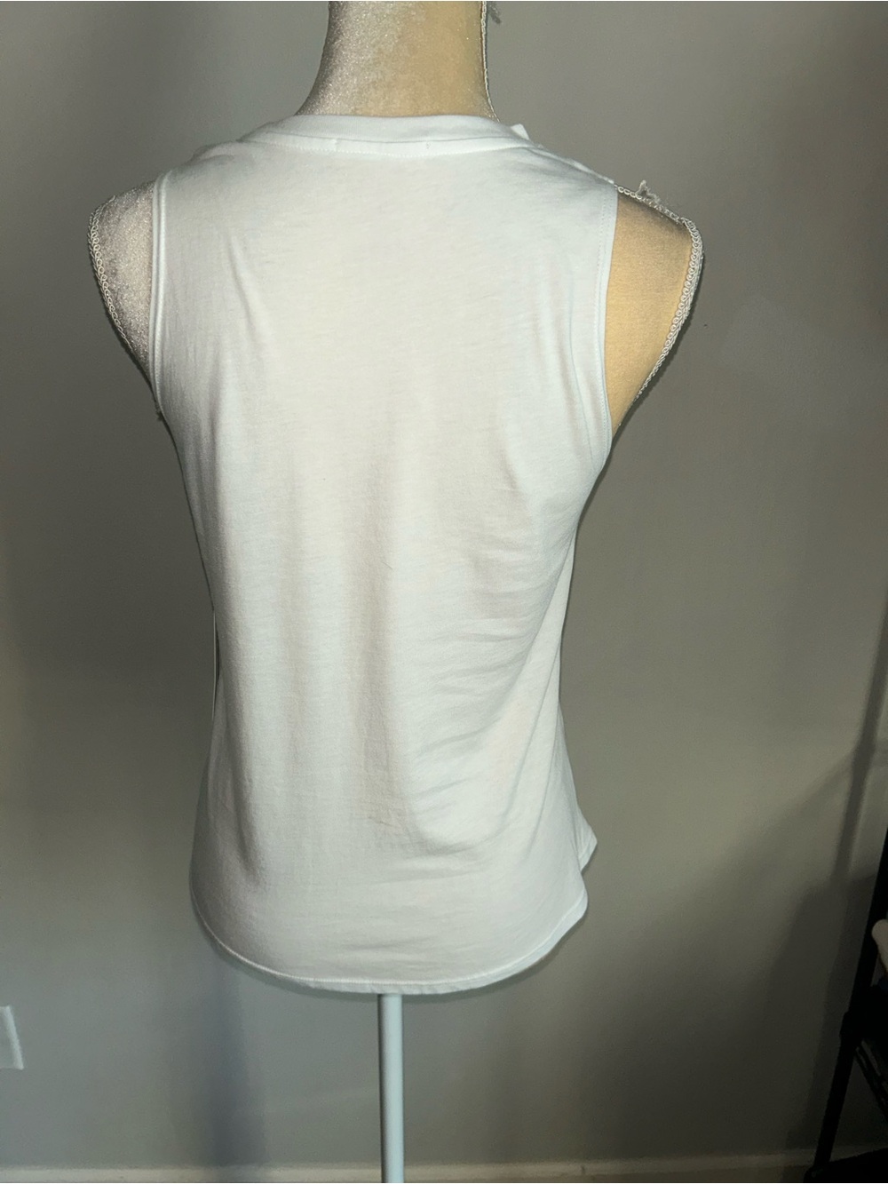 NWT 78&Sunny Grace Citrus Muscle Tank in White Sz S - Picture 5 of 7